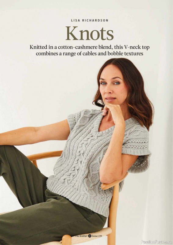 Вязаные проекты спицами в журнале «The Knitter №229 2026»