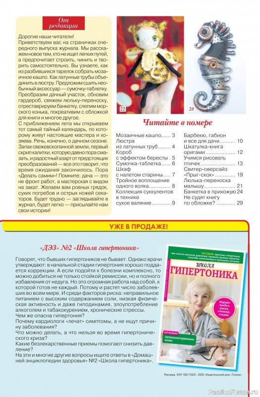 Коллекция проектов для рукодельниц в журнале &laquo;Делаем сами №9 2026&raquo;