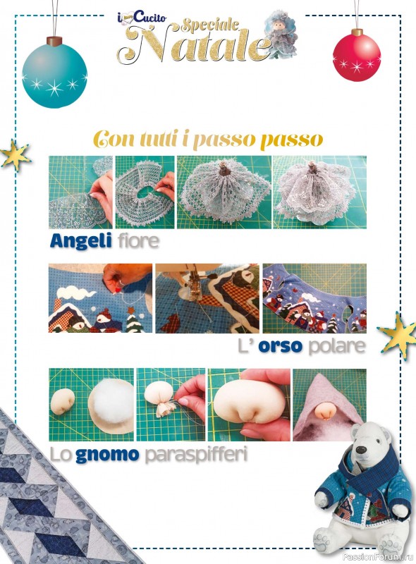 Коллекция проектов для рукодельниц в журнале «I Love Cucito Speciale №6 2025-2026 Natale»