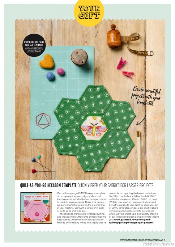 Коллекция проектов для рукодельниц в журнале «Love Patchwork & Quilting №153 2025»