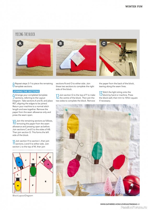 Коллекция проектов для рукодельниц в журнале &laquo;Love Patchwork & Quilting №158 2025&raquo;