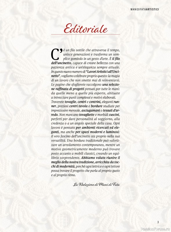 Коллекция проектов для рукодельниц в журнале «Mani di Fata Artistici №2 2026»