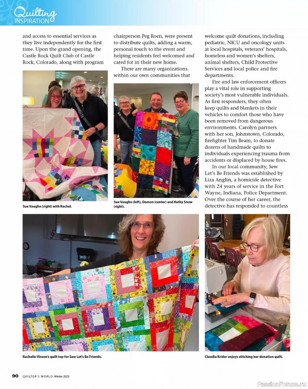 Коллекция проектов для рукодельниц в журнале «Quilter's World - Winter 2025»