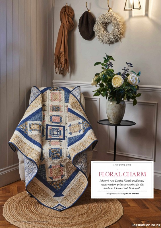 Коллекция проектов для рукодельниц в журнале «Todays Quilter №122 2024»
