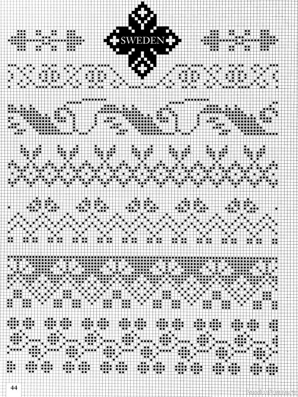 Коллекция узоров в книге «Charts for Colour Knitting»