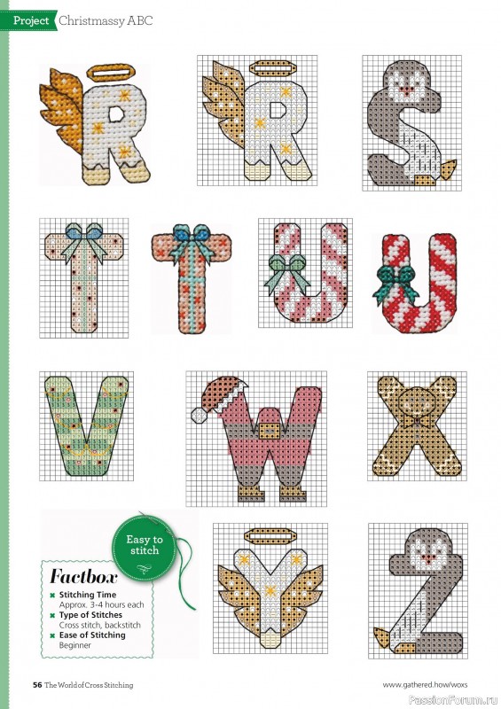 Коллекция вышивки в журнале «The World of Cross Stitching №365 2025»