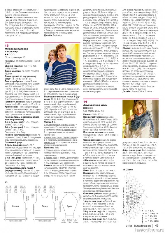 Вязаные модели в журнале &laquo;B-Вязание №1 2026&raquo;