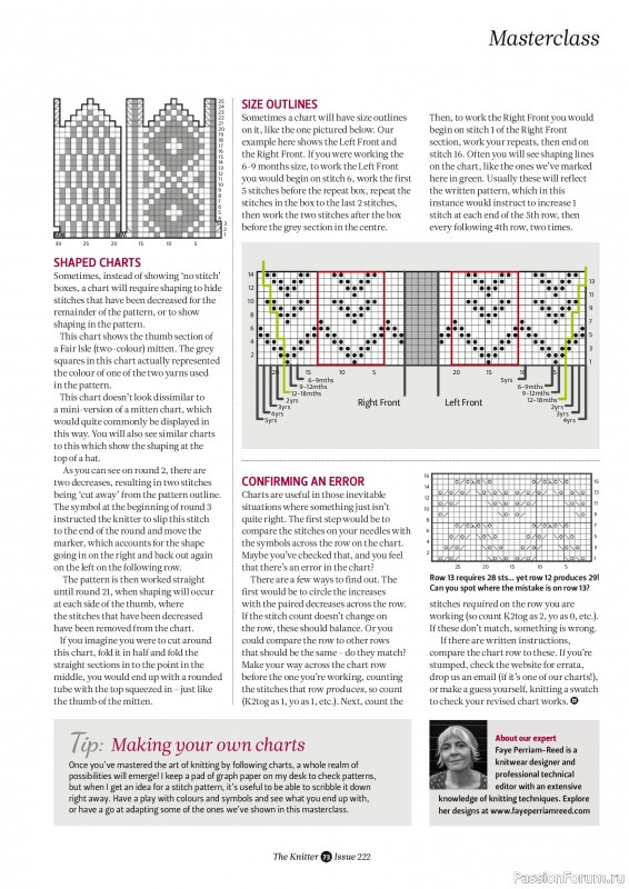 Вязаные проекты спицами в журнале «The Knitter №222 2025»