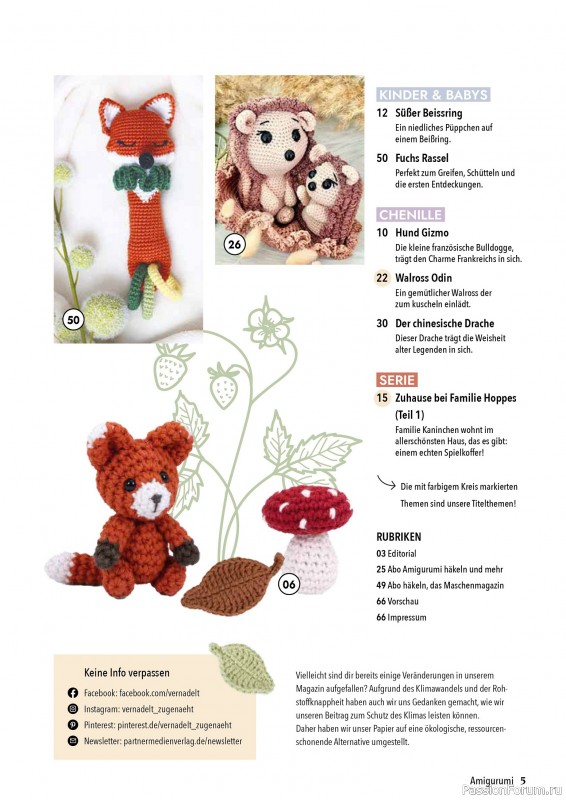 Вязаные проекты в журнале «Hakeln Best of Amigurumi №22 2025»