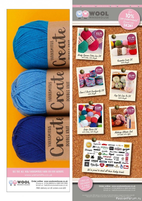 Вязаные проекты в журнале «Simply Knitting №241 2023»