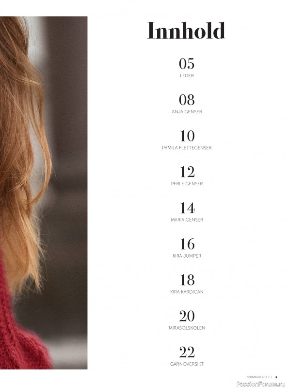 Вязаные проекты в журнале &laquo;Yarnmade №7 2019 Autumn & Winter Collection&raquo;.