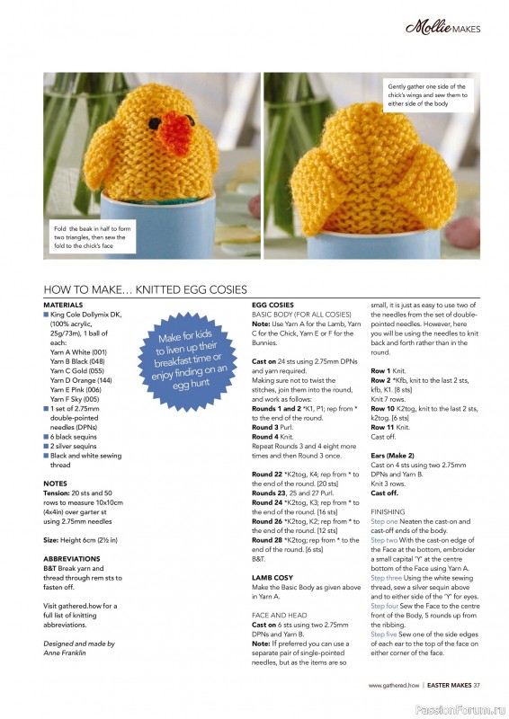Коллекция проектов для рукодельниц в журнале «Mollie Makes - Easter Makes 2026»