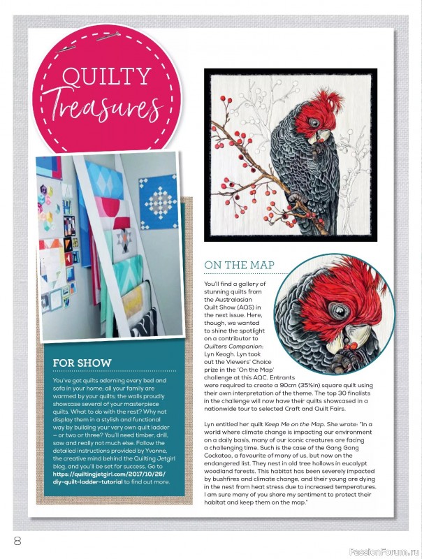 Коллекция проектов для рукодельниц в журнале «Quilters Companion №134 2025»