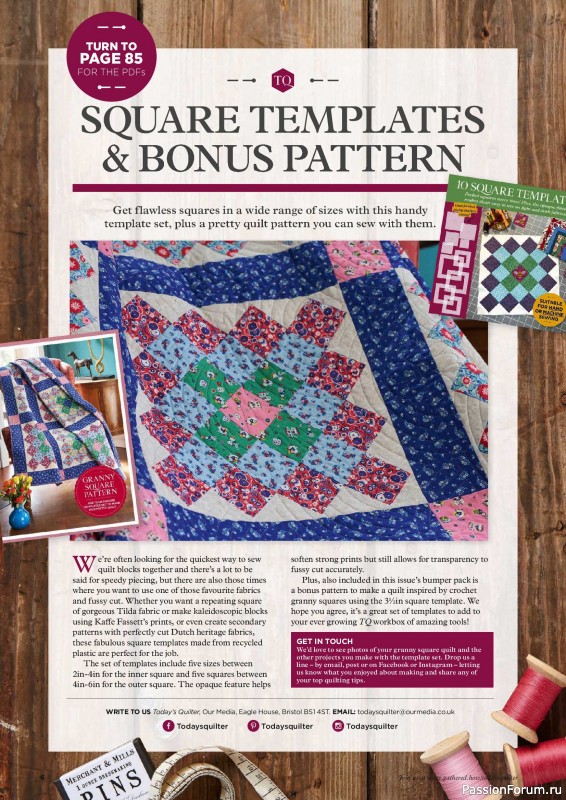 Коллекция проектов для рукодельниц в журнале &laquo;Todays Quilter №140 2026&raquo;