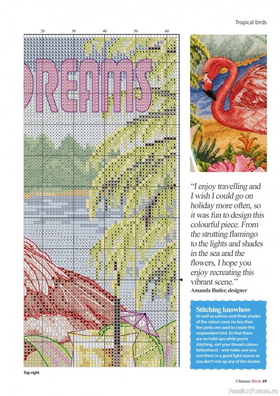 Коллекция вышивки в журнале «Cross Stitch Birds - March 2025»
