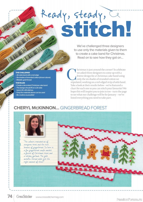 Коллекция вышивки в журнале «CrossStitcher №389 2022»