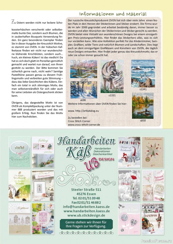 Коллекция вышивки в журнале «Kreuzstich Motive №29 2024»