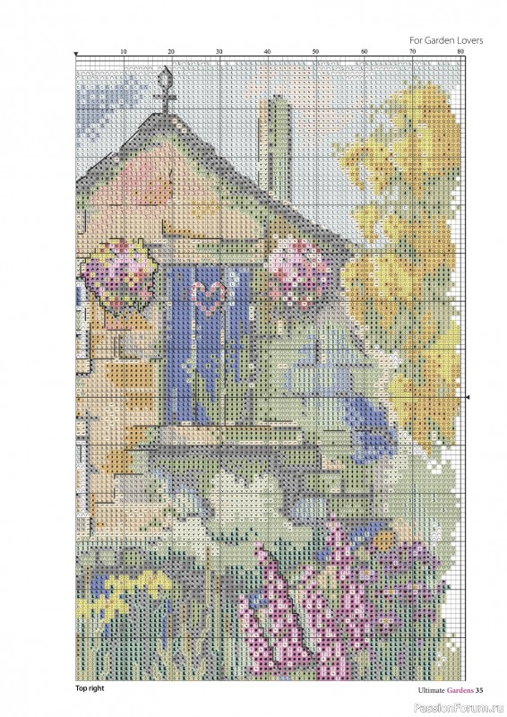 Коллекция вышивки в журнале «Ultimate Cross Stitch Gardens 2026»