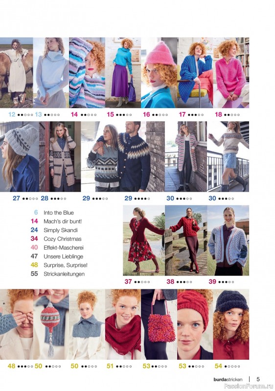 Вязаные модели в журнале «Burda Stricken №4 2025»