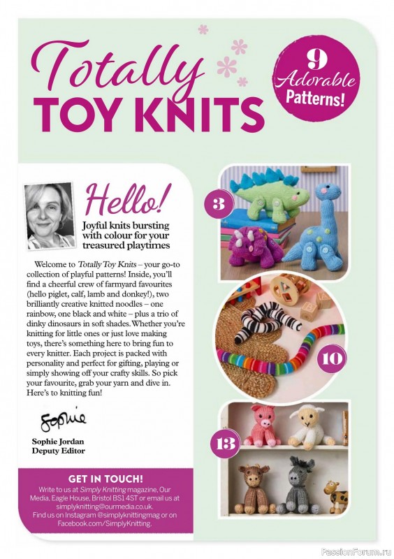 Вязаные проекты крючком в журнале «Simply Knitting №268 2025»