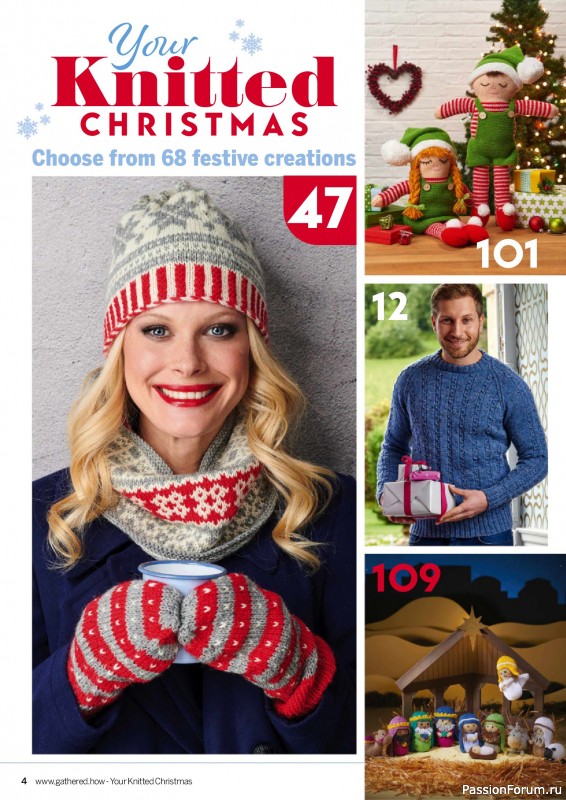Вязаные проекты крючком в журнале «Simply Knitting - Your Knitted Christmas - 2025»