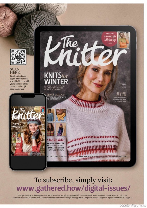 Вязаные проекты спицами в журнале &laquo;The Knitter №223 2025&raquo;