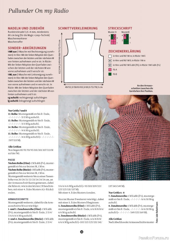 Вязаные проекты спицами в журнале «The Knitter Germany №74 2025»