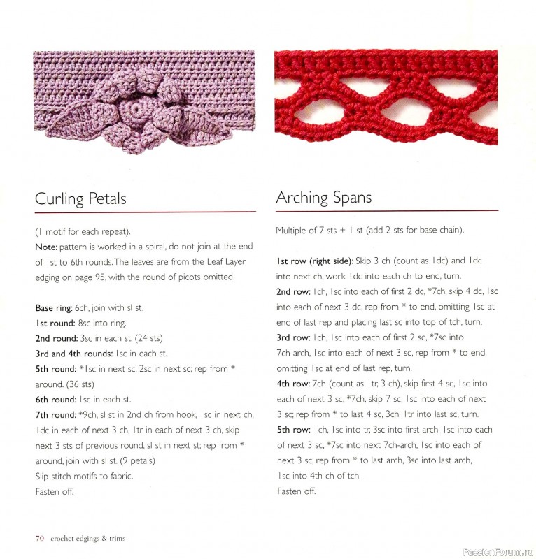 Вязаные проекты в книге &laquo;Crochet Edgings & Trims: 150 Stitches&raquo;.