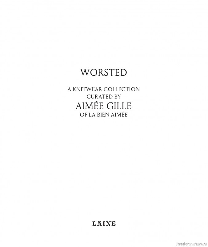 Вязаные проекты в книге «Worsted».