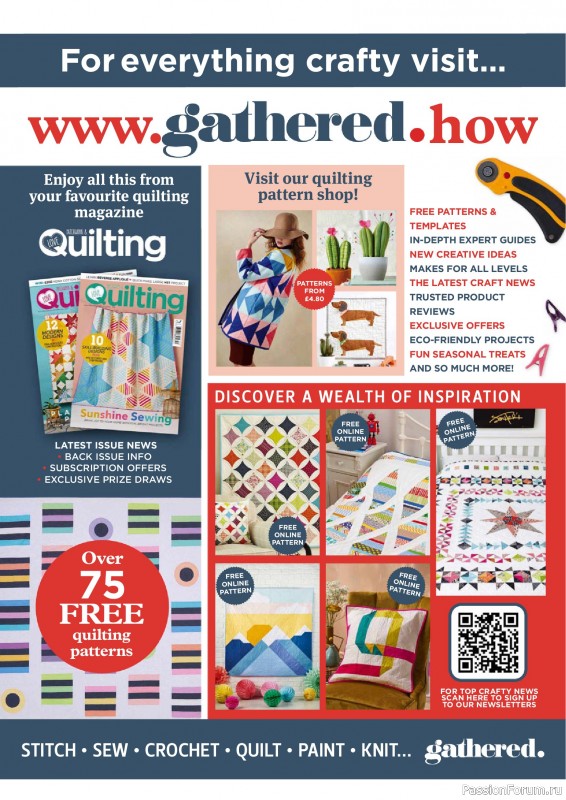 Коллекция проектов для рукодельниц в журнале «Love Patchwork & Quilting №153 2025»
