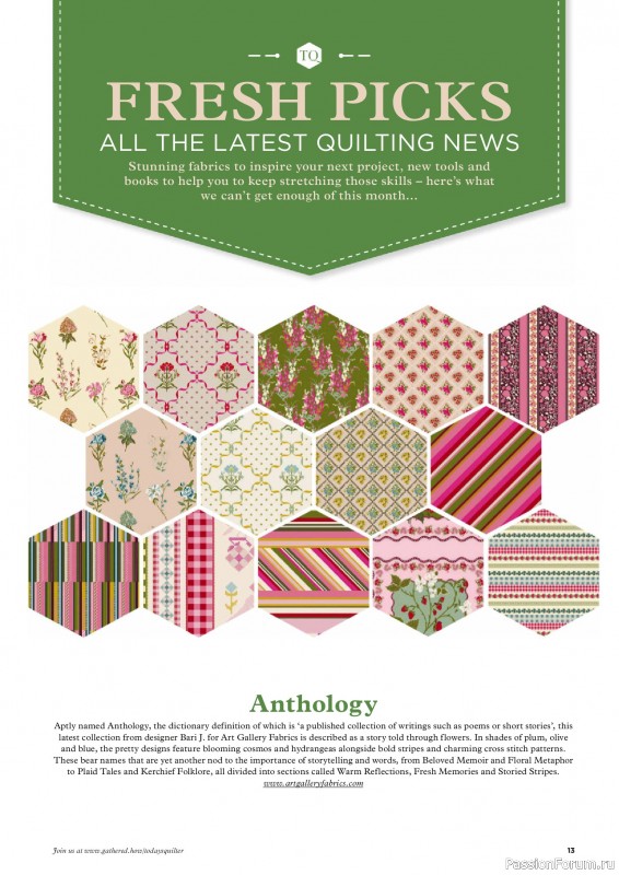 Коллекция проектов для рукодельниц в журнале «Todays Quilter №128 2025»