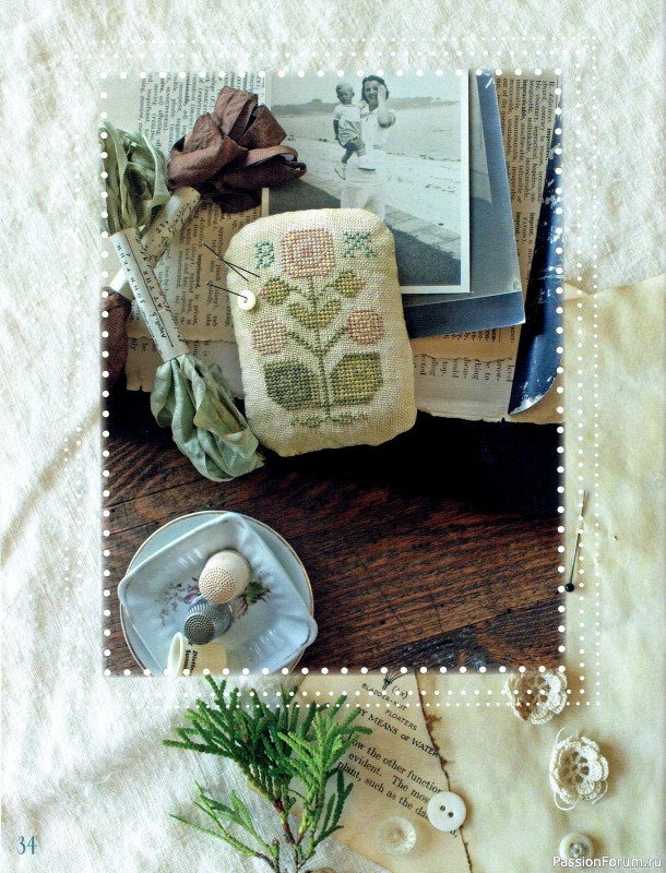 Коллекция вышивки в книге «Sewing Club»