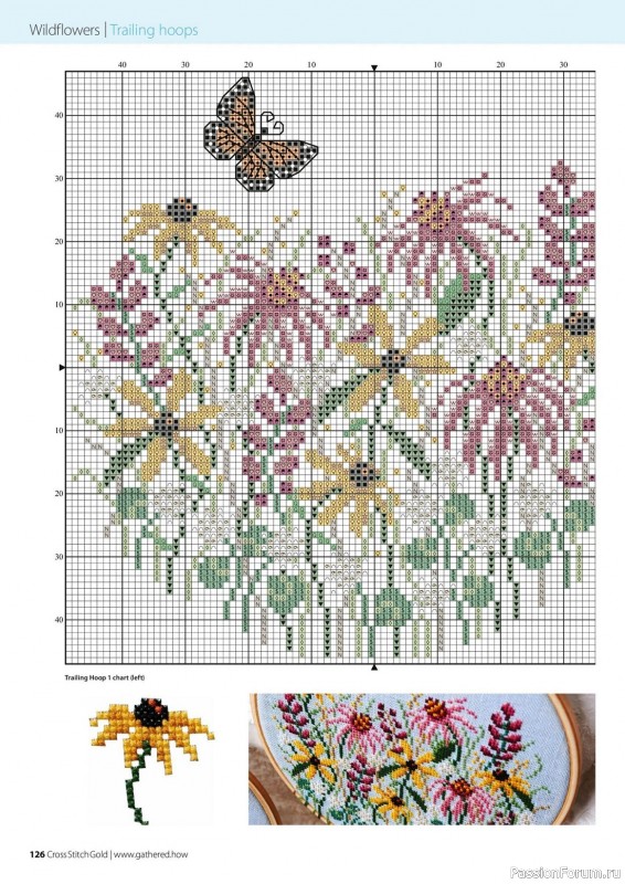 Коллекция вышивки в журнале «Cross Stitch Gold - Floral Collection 2023»