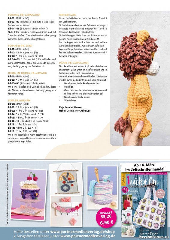Вязаные проекты крючком в журнале &laquo;Amigurumi Spezial №3 2026&raquo;