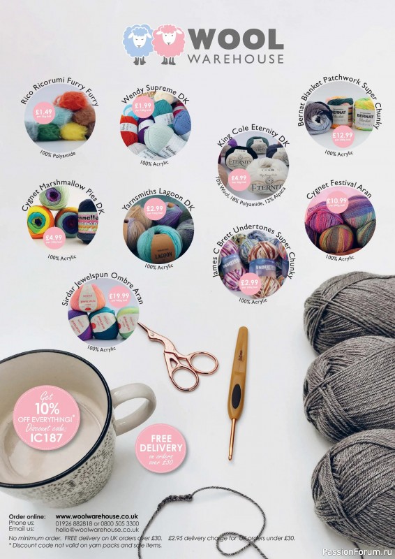 Вязаные проекты крючком в журнале &laquo;Inside Crochet №187 2026&raquo;