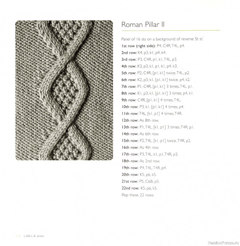 Вязаные проекты в книге &laquo;Cables & Aran Stitches-250 to Knit&raquo;