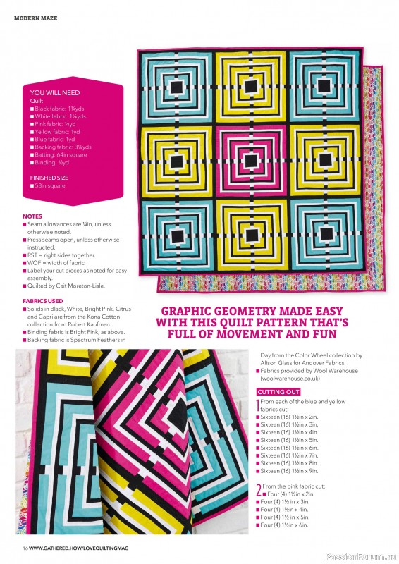 Коллекция проектов для рукодельниц в журнале &laquo;Love Patchwork & Quilting №163 2026&raquo;
