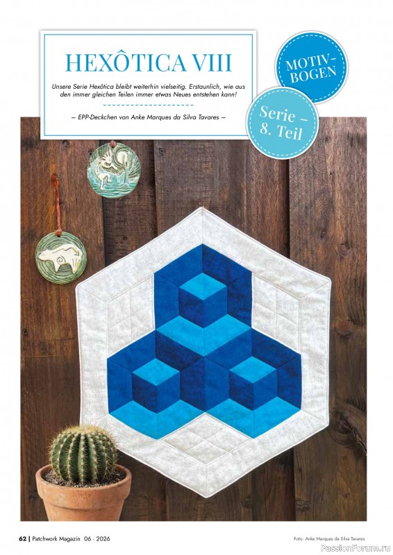 Коллекция проектов для рукодельниц в журнале &laquo;Patchwork Magazin №6 2026&raquo;