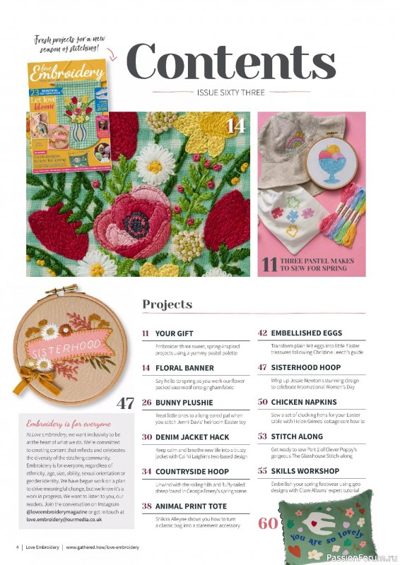 Коллекция вышивки в журнале «Love Embroidery №63 2025»