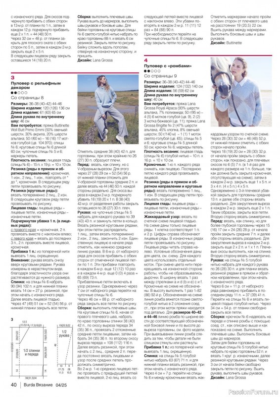 Вязаные модели в журнале «B-Вязание №4 2025»