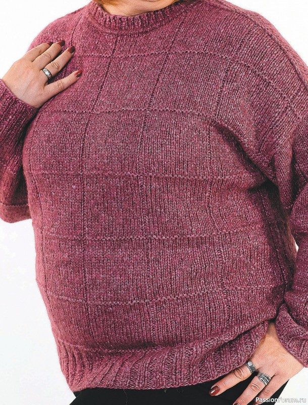 Вязаные проекты в книге «Красивая одежда Plus Size на спицах».