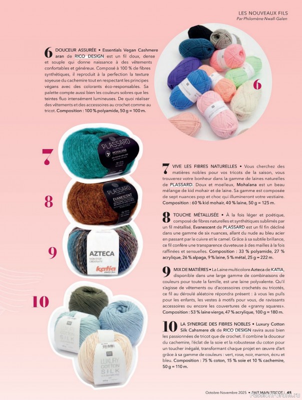 Вязаные проекты в журнале &laquo;Fait Main Tricot №57 2025&raquo;
