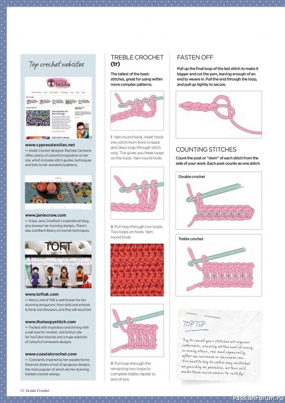 Вязаные проекты в журнале «Inside Crochet №155 2023»