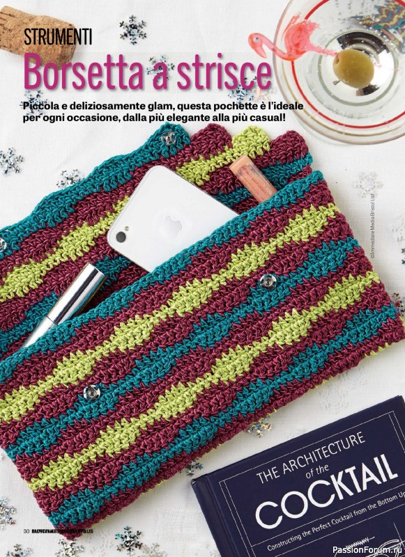 Вязаные проекты в журнале «Motivi all'Uncinetto Borse - Dicembre 2025-Gennnaio 2026»