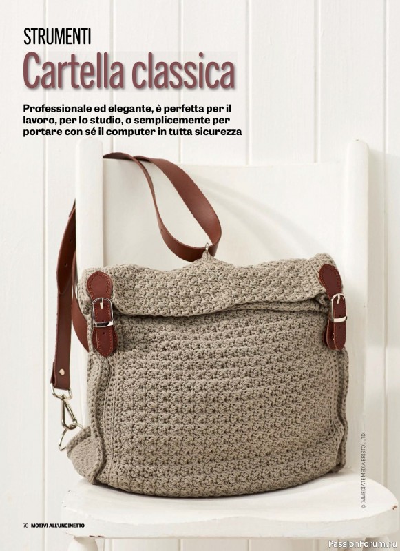 Вязаные проекты в журнале «Motivi all'Uncinetto Borse - Dicembre 2025-Gennnaio 2026»