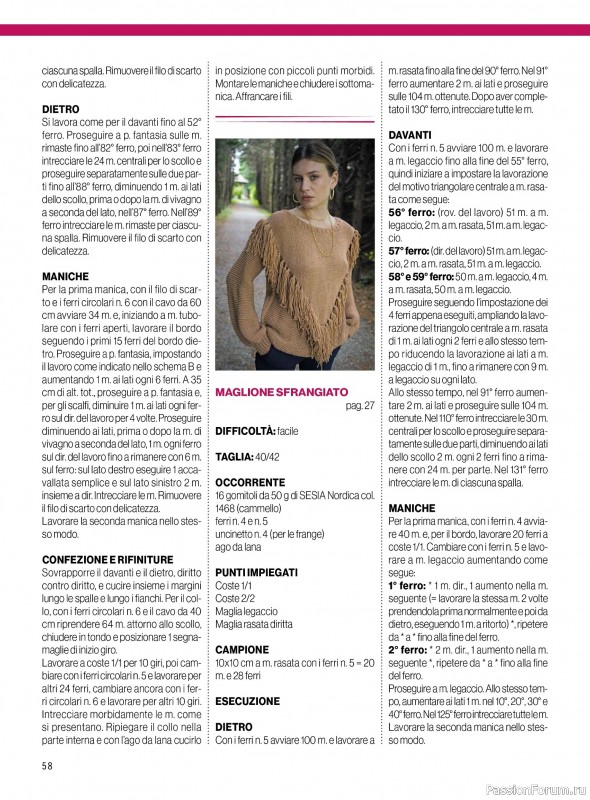 Коллекция проектов для рукодельниц в журнале «Mani di Fata Speciale №2 2025 Maglia Donna»