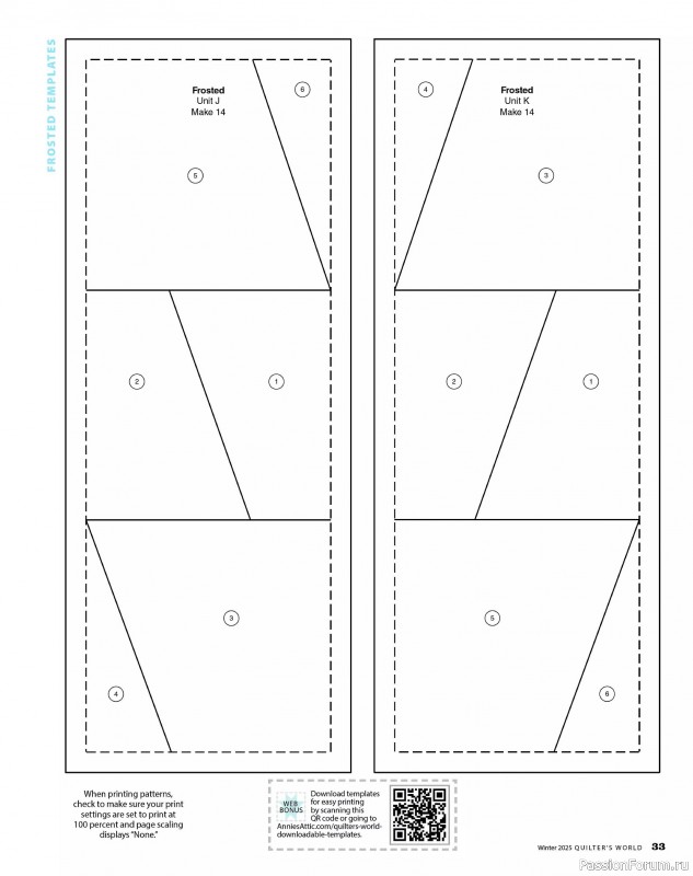 Коллекция проектов для рукодельниц в журнале «Quilter's World - Winter 2025»