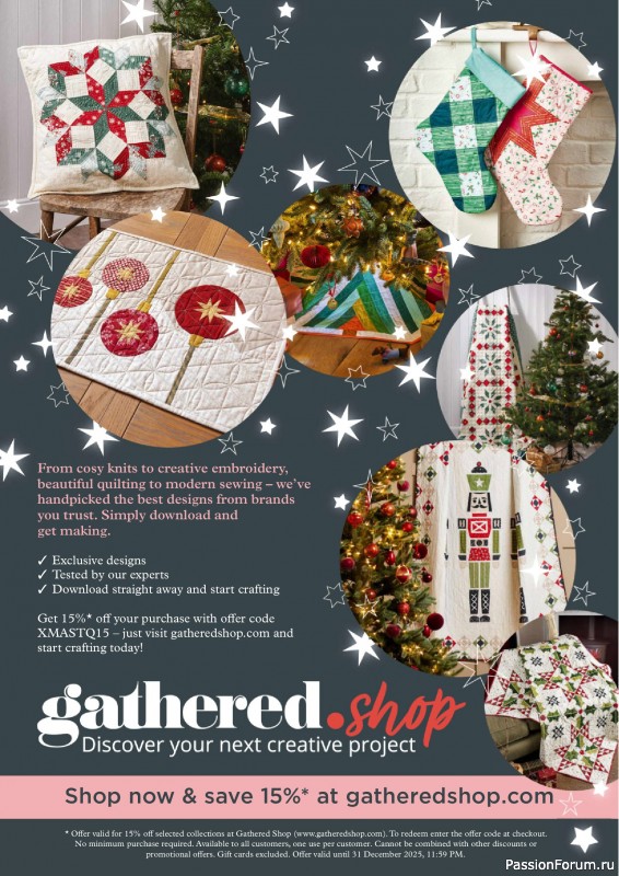 Коллекция проектов для рукодельниц в журнале «Todays Quilter №133 2025»