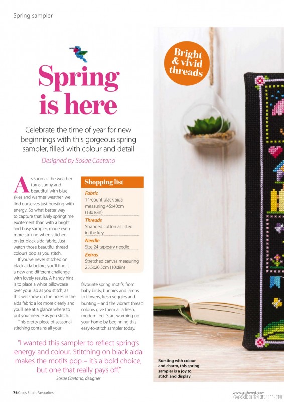 Коллекция вышивки в журнале &laquo;Cross Stitch Favourites - Spring 2025&raquo;