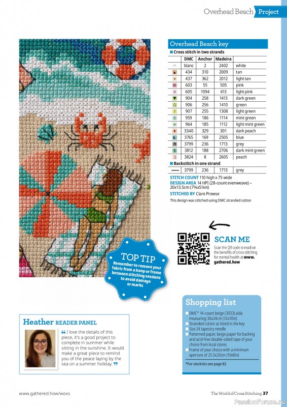 Коллекция вышивки в журнале «The World of Cross Stitching №375 2026»